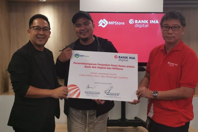 MPStore Gandeng Bank INA Bidik 100 Juta Orang yang Belum Miliki Rekening