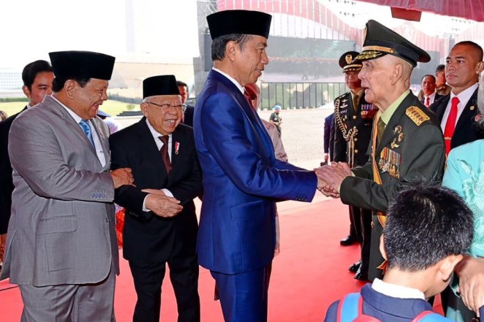 Versi Istana Soal Video Jokowi Tak Menyalami Try Sutrisno di HUT TNI