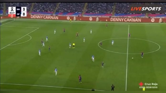 Denny Caknan Viral Usai Muncul di Papan Pertandingan Barcelona vs Espanyol