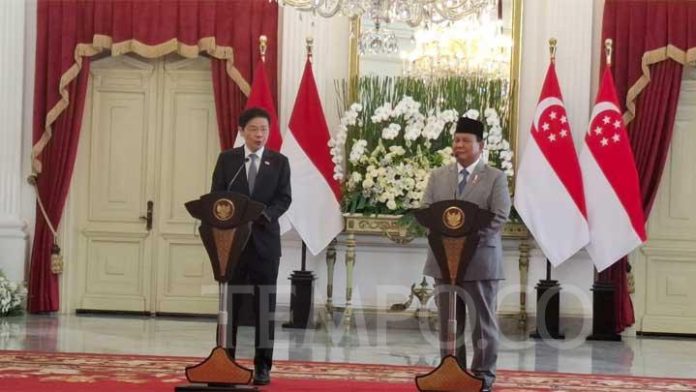 Prabowo-PM Singapura Bahas Pengaturan Wilayah Militer dan Sejumlah Isu Bilateral