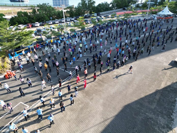 BP Batam Sukses Gelar Senam Gabungan Akhir Tahun, Karyawan Sehat dan Produktif - BP Batam