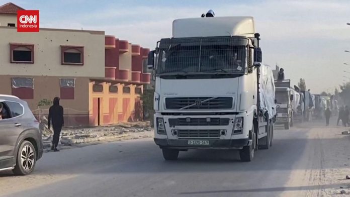 VIDEO: 200 Truk Bantuan Kemanusiaan Memasuki Rafah Gaza