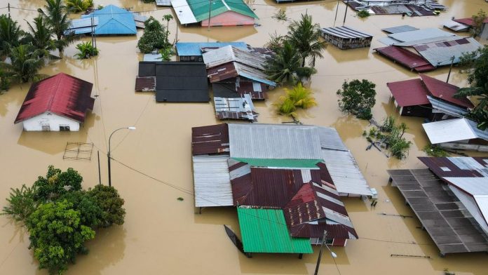 Banjir Terjang Johor Malaysia, 10 Ribu Warga Dievakuasi