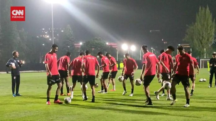 VIDEO: Latihan Bahrain Dijaga Ketat Jelang Lawan Timnas Indonesia