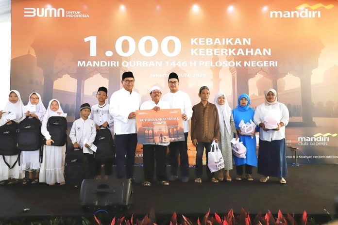 Bank Mandiri Perkuat Komitmen Sosial di Momen Iduladha 1446 H