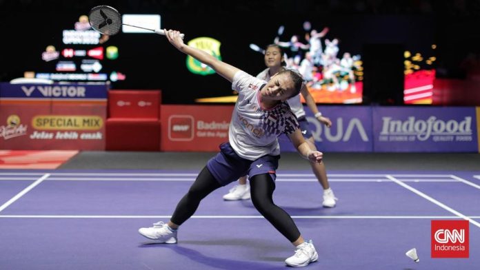 FOTO: Ana/Tiwi Jatuh Bangun di Indonesia Open 2025