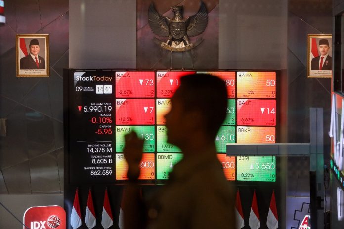 Indeks Bisnis-27 Ditutup Loyo, Saham MAPI, DSNG & AKRA Kompak Merah