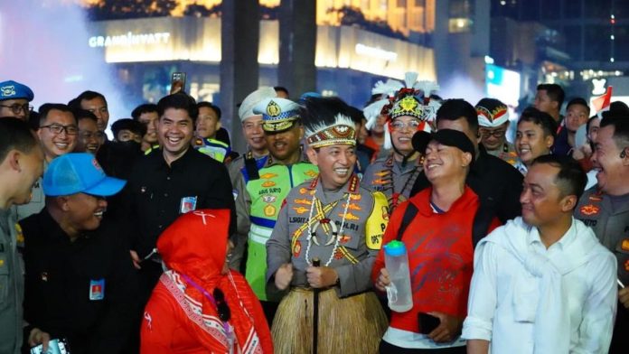 Kapolri Hadiri Panggung Rakyat HUT RI ke-80 di Bundaran HI