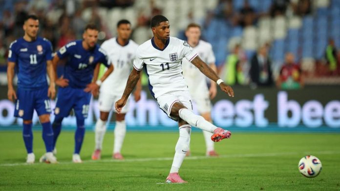 Penalti Rashford Bantu Inggris Bantai Serbia 5-0