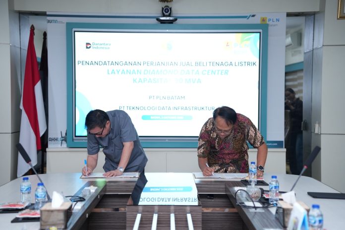 Dukung Penyediaan Listrik Premium untuk Data Center, PLN Batam Tandatangani Perjanjian dengan PT Teknologi Data Infrastruktur - insightkepri.com