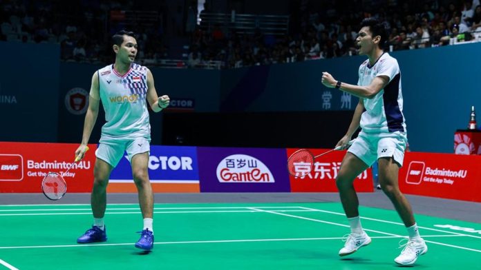 Hasil Denmark Open: Menang Mudah, Fajar/Fikri Lolos Semifinal