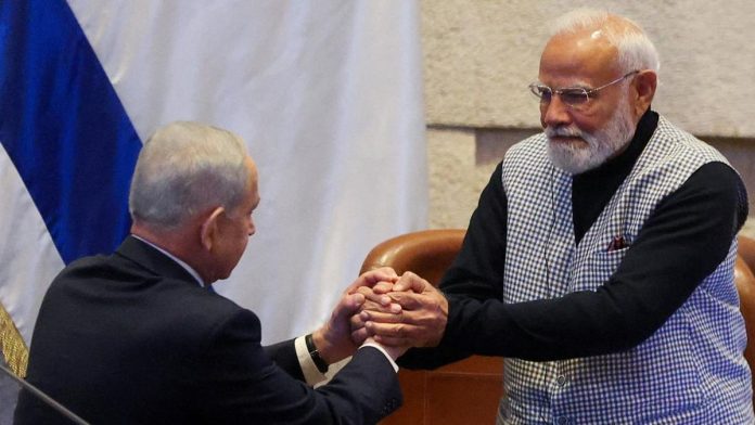 FOTO: PM Modi Tegaskan India Jadi Pendukung Setia Israel di Knesset